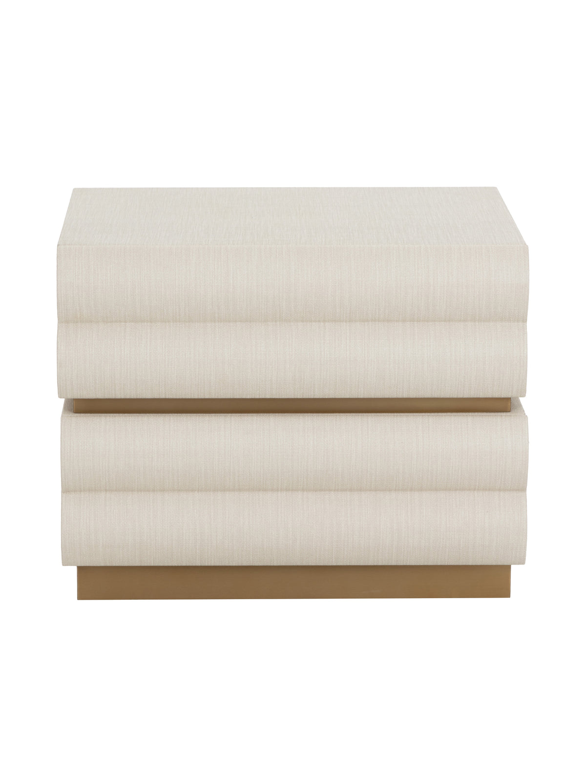 Subira Nightstand- Cream/ Chocolate Finishes