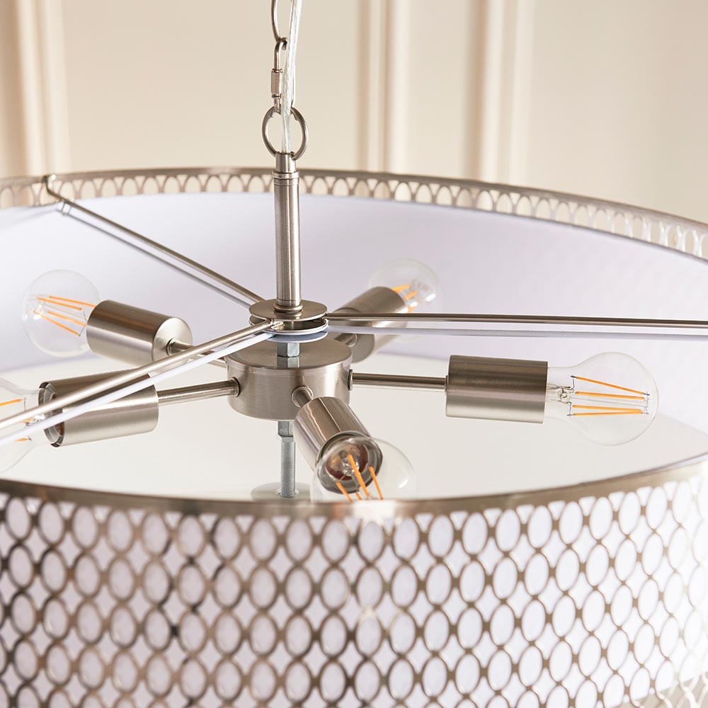 Cordero 3/5lt Pendant- Satin Nickel/ Gold Finishes
