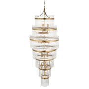 Stefan 21Lt Double Height Chandelier - Antique Brass