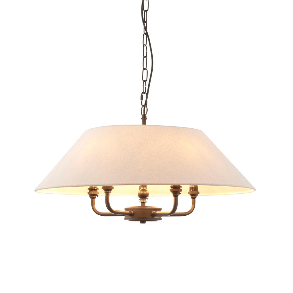 Lille 5lt Ceiling Light- Black/ Brass Base Finishes