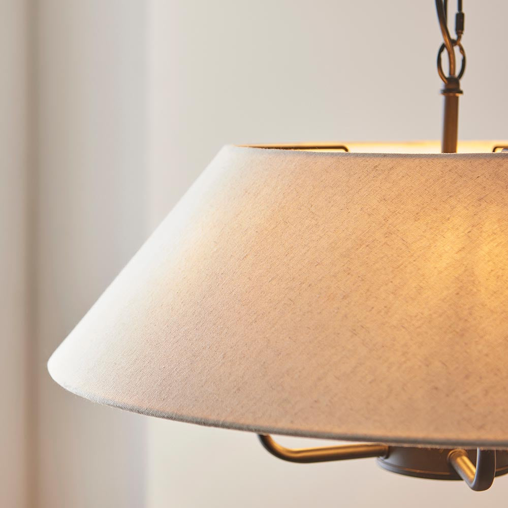 Lille 5lt Ceiling Light- Black/ Brass Base Finishes