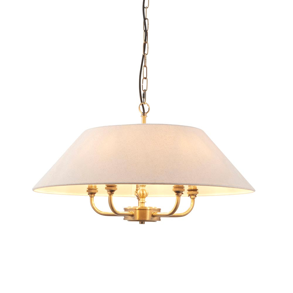 Lille 5lt Ceiling Light- Black/ Brass Base Finishes