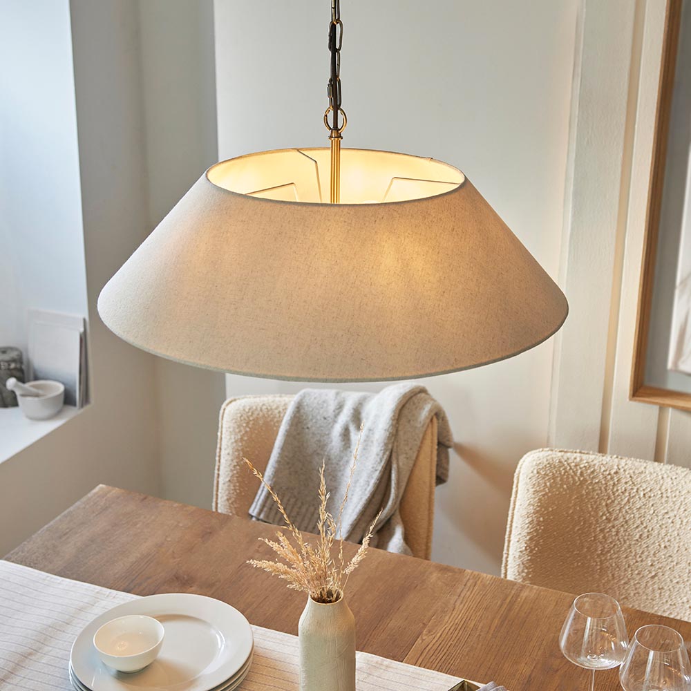 Lille 5lt Ceiling Light- Black/ Brass Base Finishes
