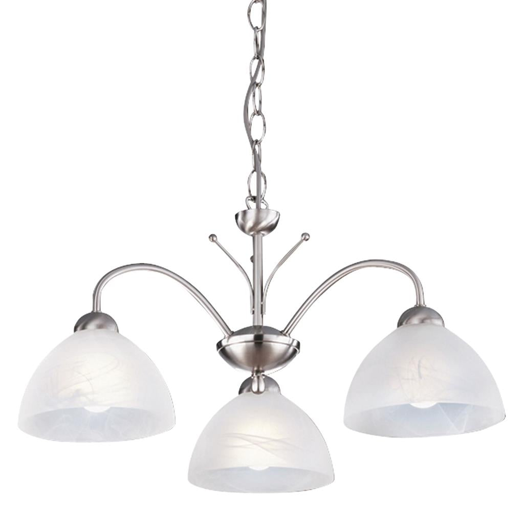 Milanese 3/5Lt Multi-Arm Pendant - Antique Brass/Silver Finish