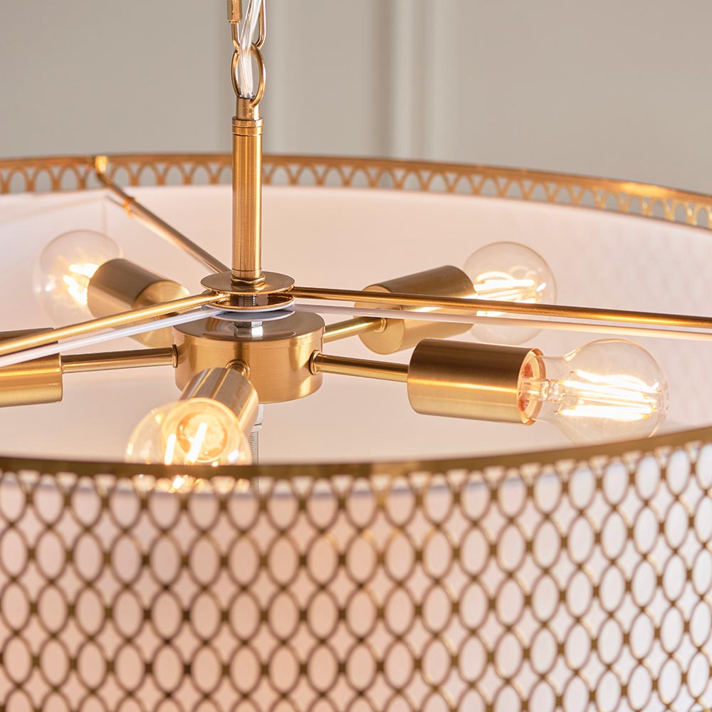 Cordero 3/5lt Pendant- Satin Nickel/ Gold Finishes