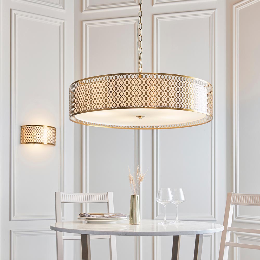 Cordero 3/5lt Pendant- Satin Nickel/ Gold Finishes