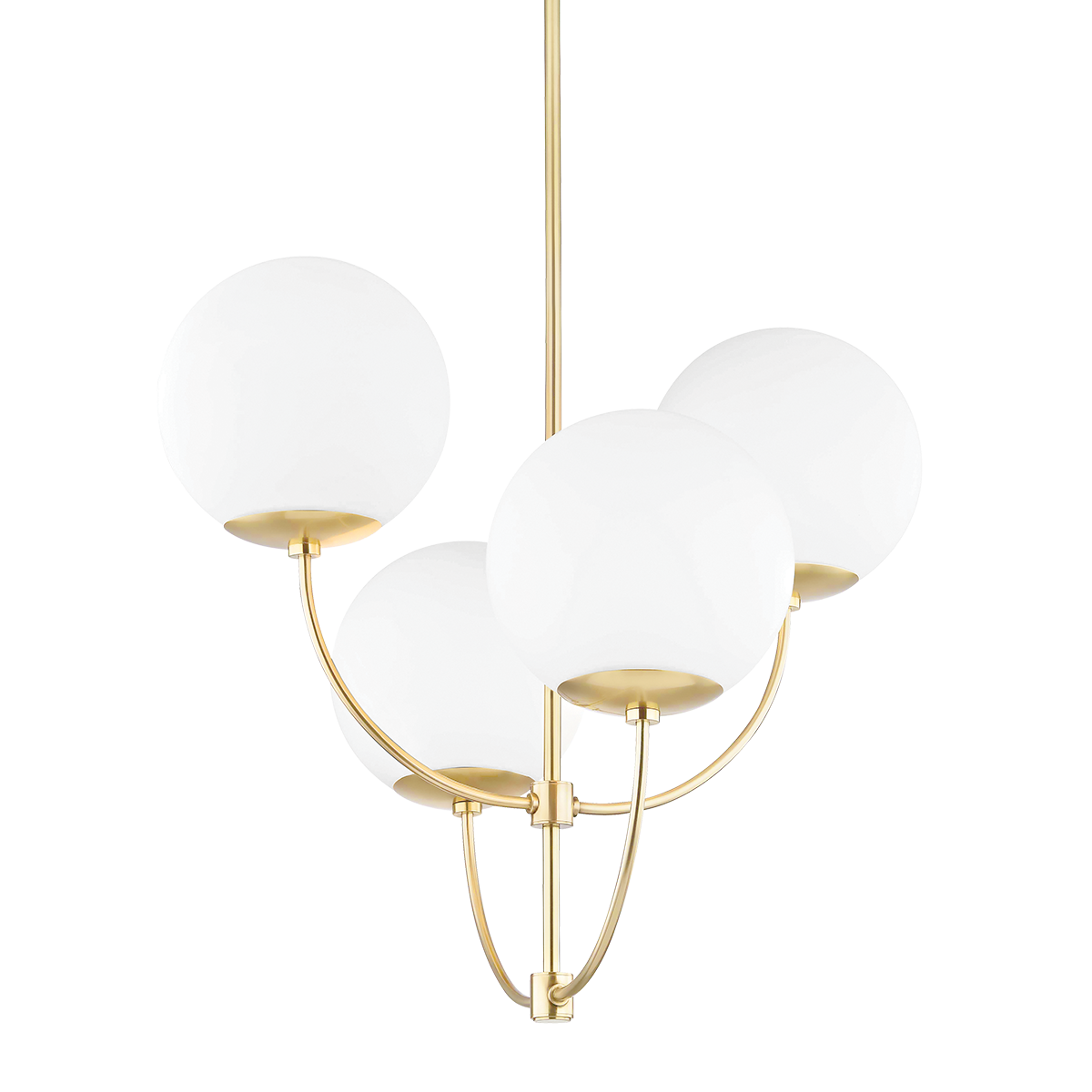 Carrie 4Lt Chandelier - Aged Brass