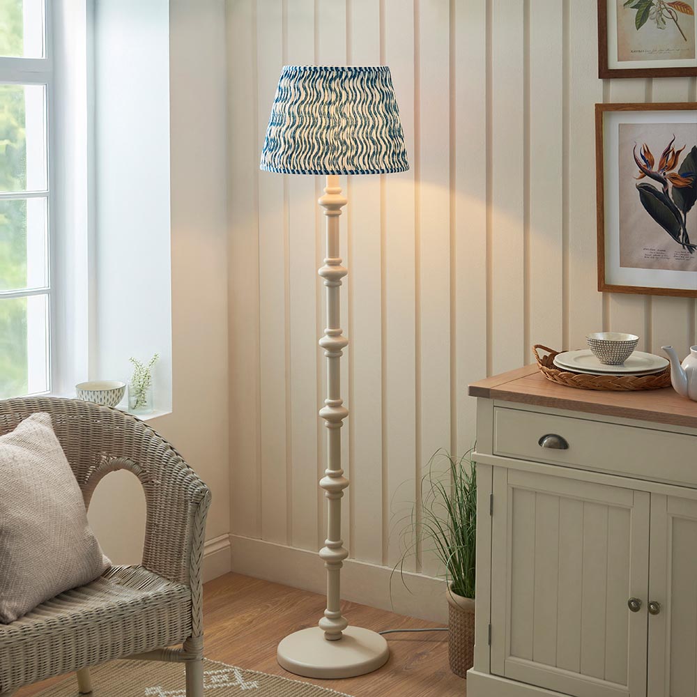 Nivara Ripple Floor Lamp In Various Finishes B22