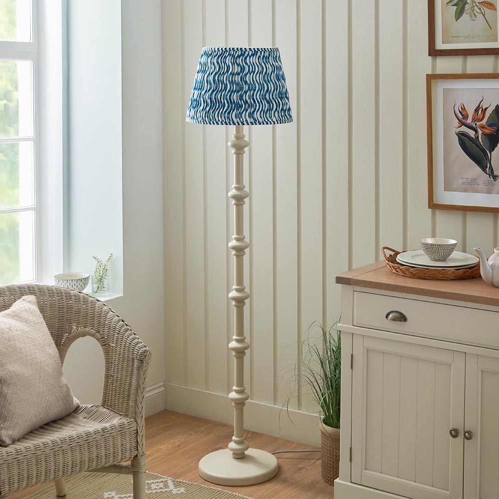 Nivara Ripple Floor Lamp In Various Finishes B22