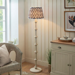 Nivara Zigzag Floor Lamp In Various Finishes B22