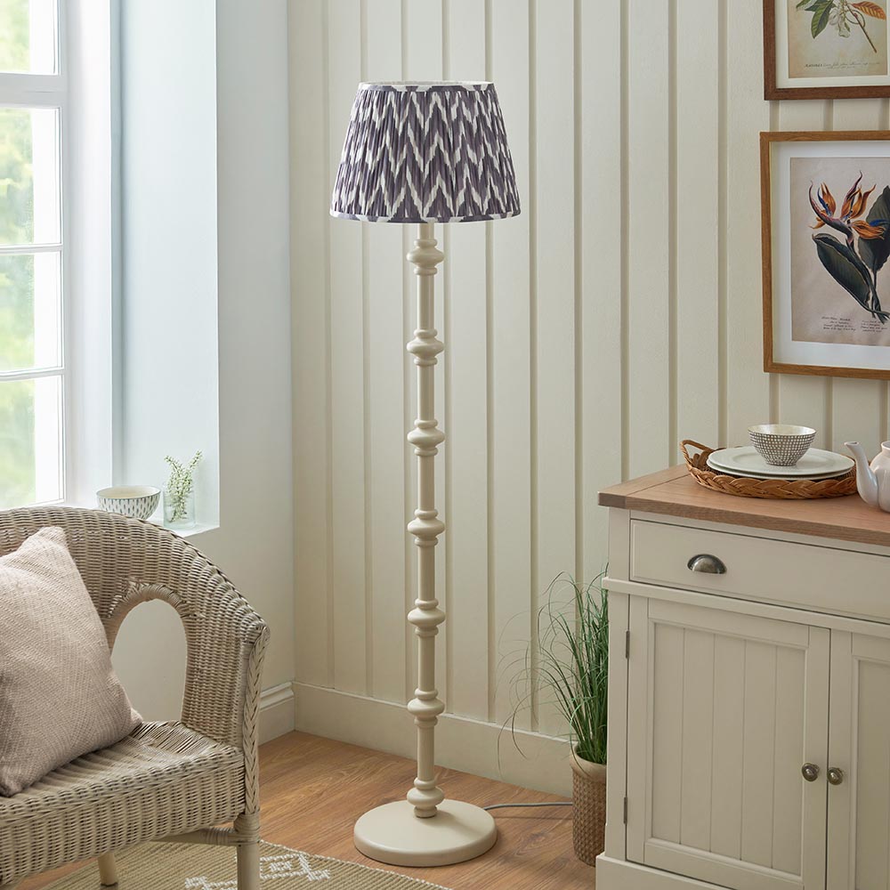 Nivara Zigzag Floor Lamp In Various Finishes B22