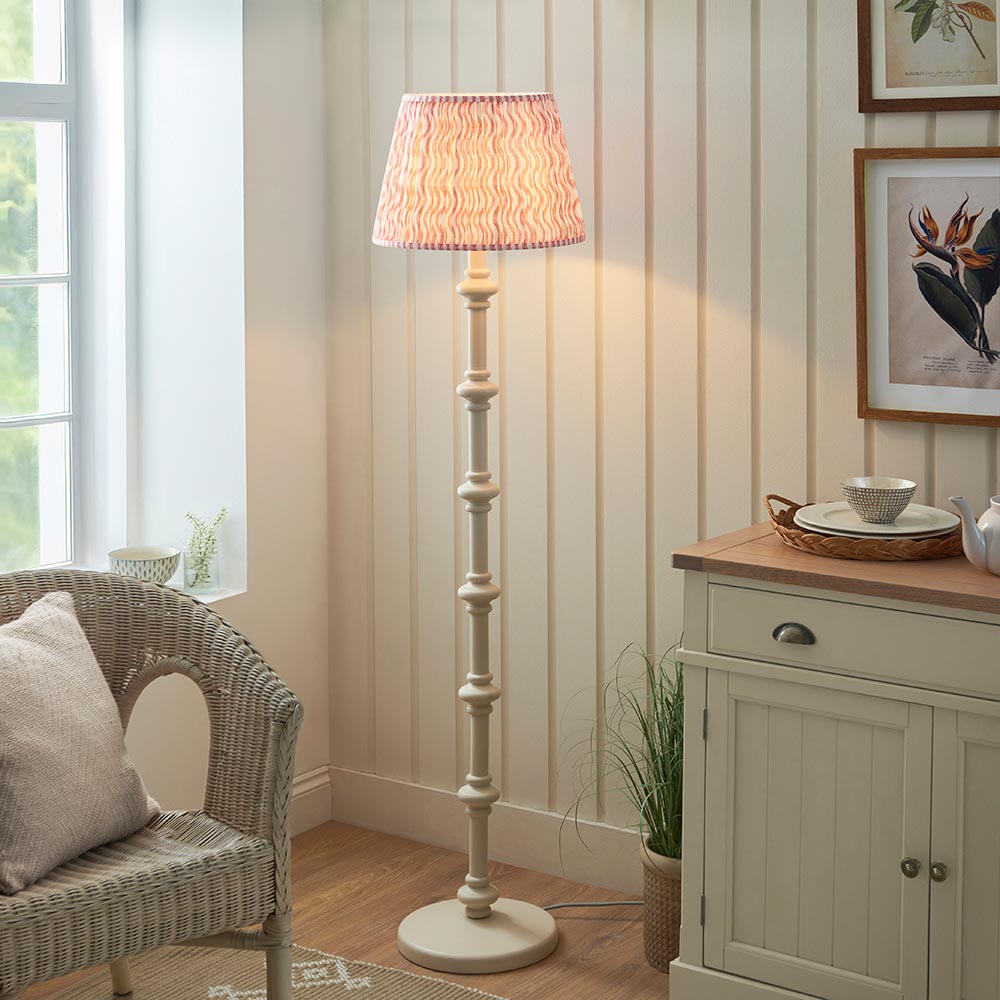Nivara Ripple Floor Lamp In Various Finishes B22