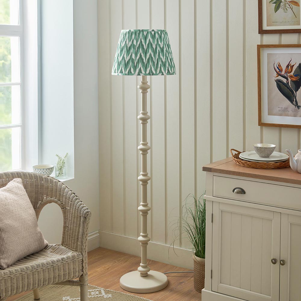 Nivara Zigzag Floor Lamp In Various Finishes B22