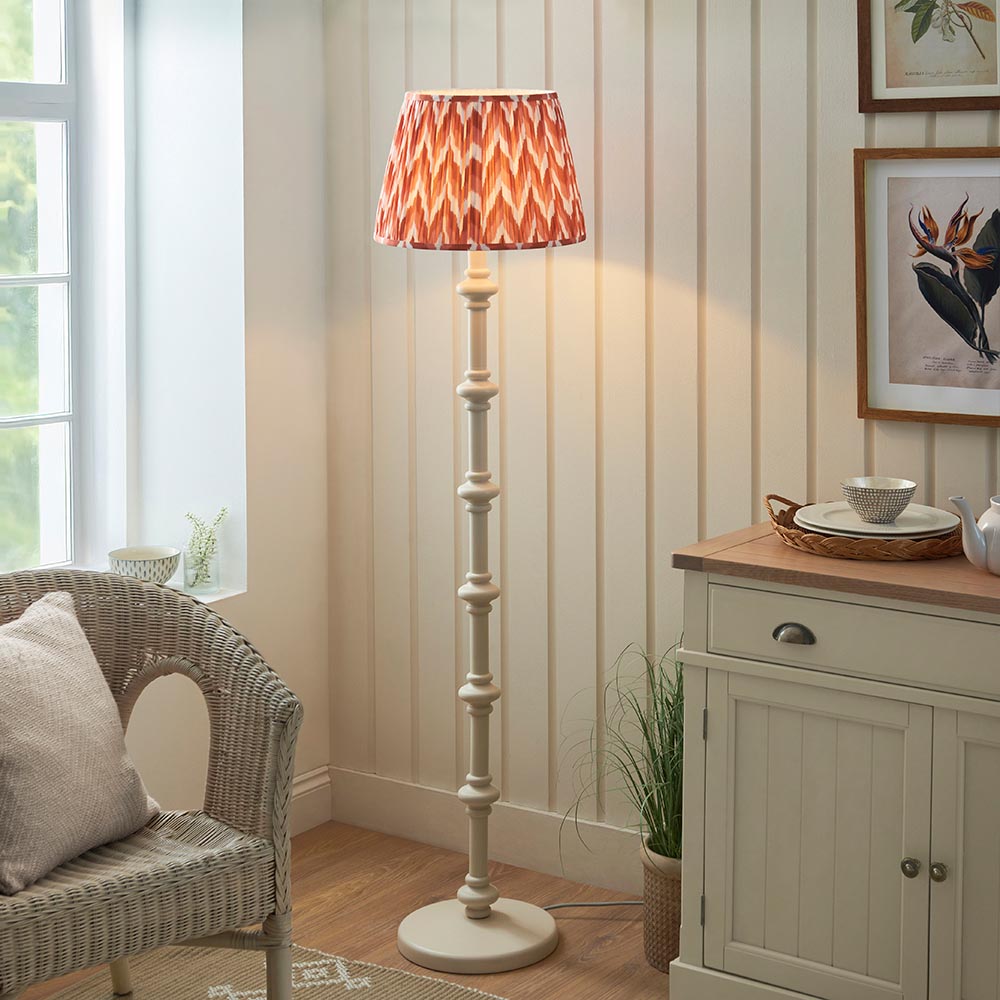 Nivara Zigzag Floor Lamp In Various Finishes B22