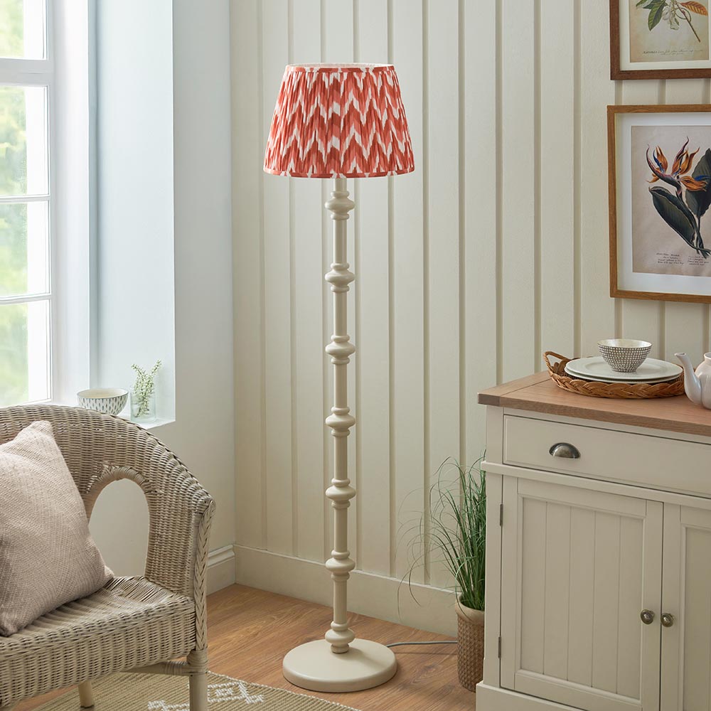 Nivara Zigzag Floor Lamp In Various Finishes B22