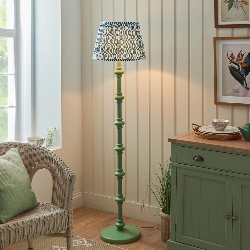 Nivara Ripple Floor Lamp In Various Finishes B22