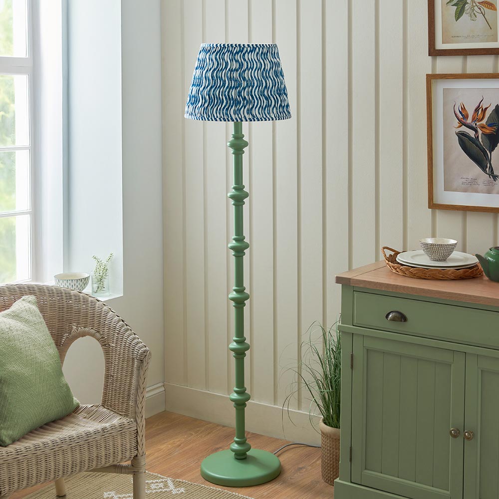 Nivara Ripple Floor Lamp In Various Finishes B22