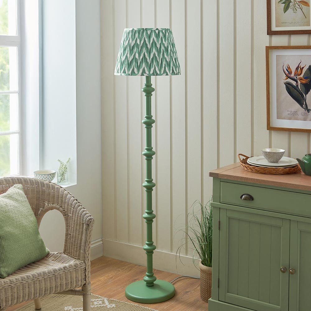 Nivara Zigzag Floor Lamp In Various Finishes B22