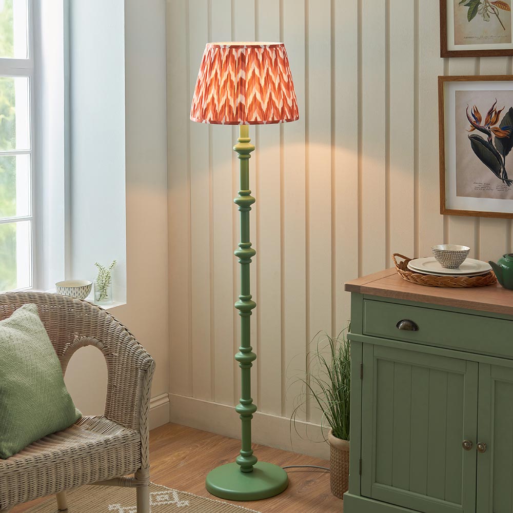 Nivara Zigzag Floor Lamp In Various Finishes B22