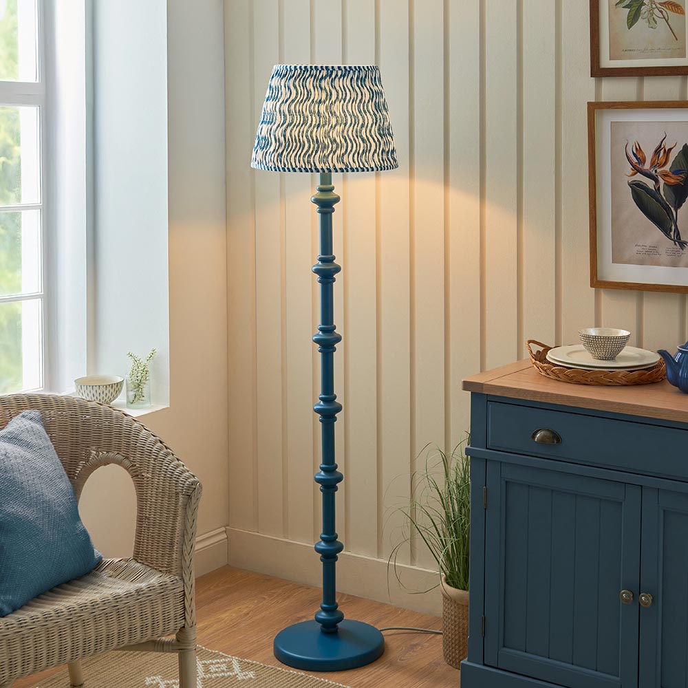 Nivara Ripple Floor Lamp In Various Finishes B22