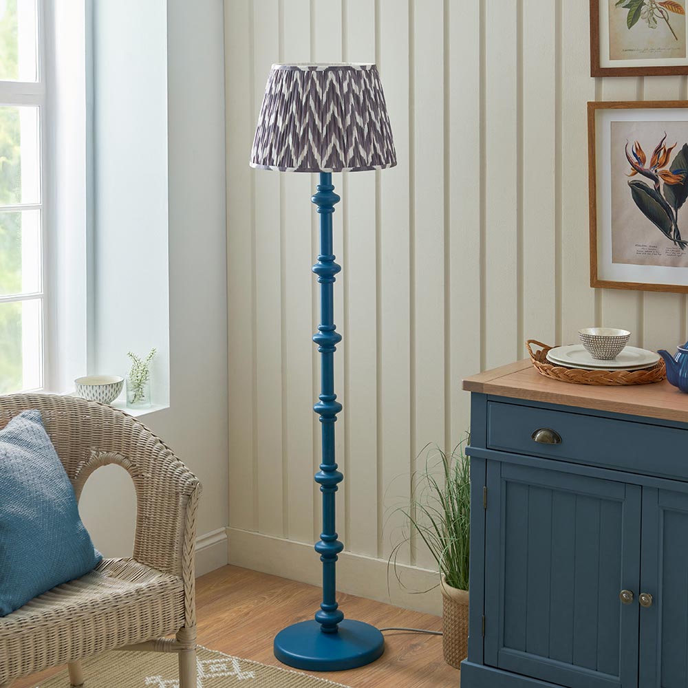 Nivara Zigzag Floor Lamp In Various Finishes B22