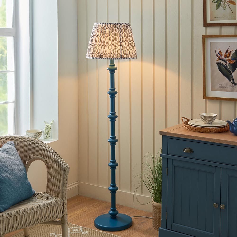 Nivara Ripple Floor Lamp In Various Finishes B22