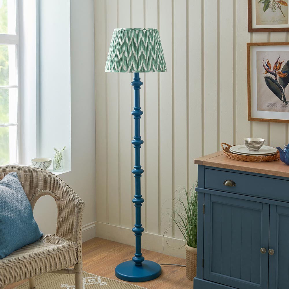 Nivara Zigzag Floor Lamp In Various Finishes B22
