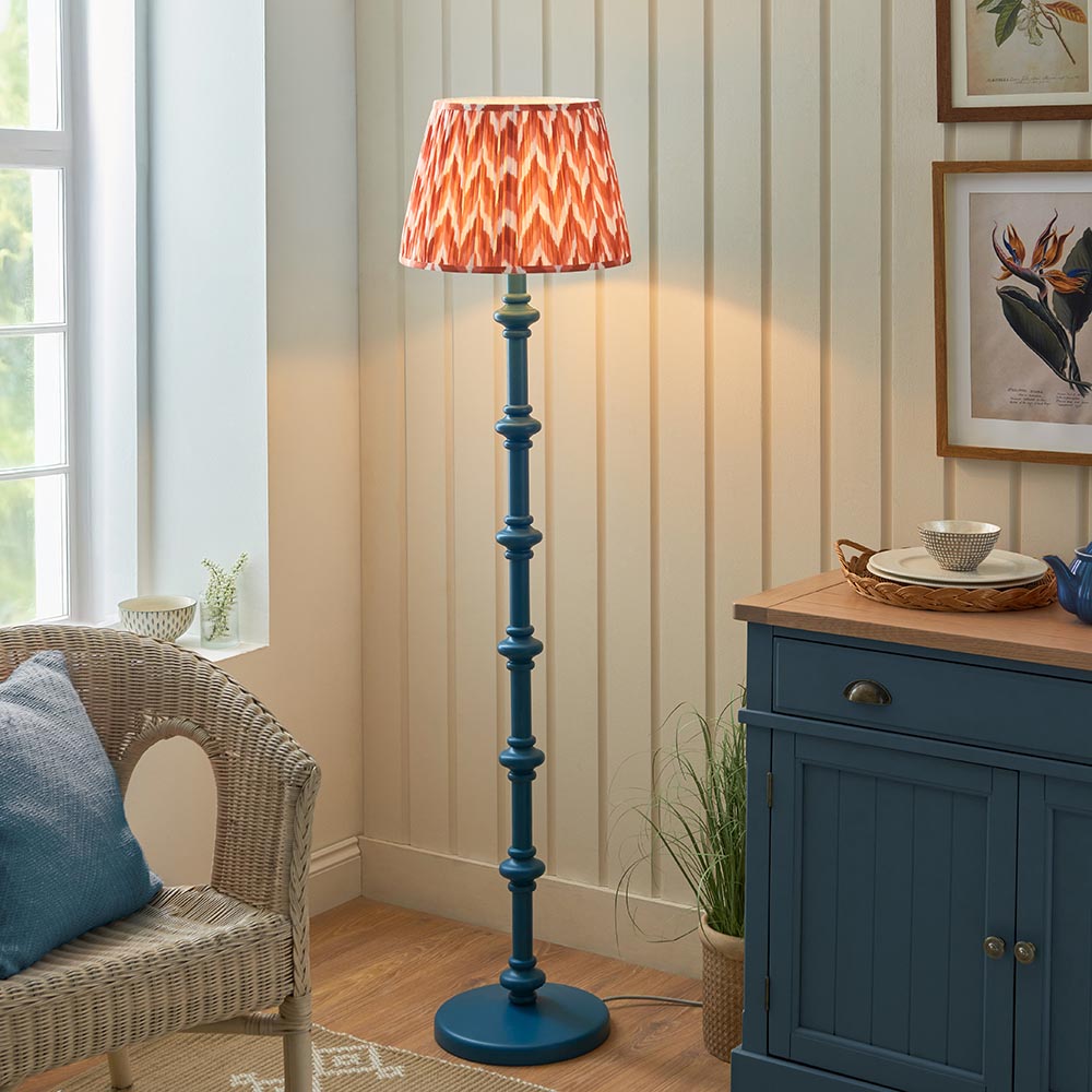 Nivara Zigzag Floor Lamp In Various Finishes B22