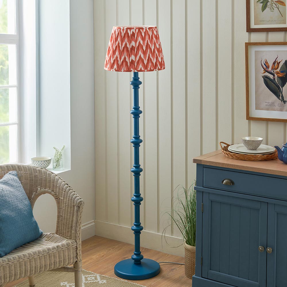 Nivara Zigzag Floor Lamp In Various Finishes B22