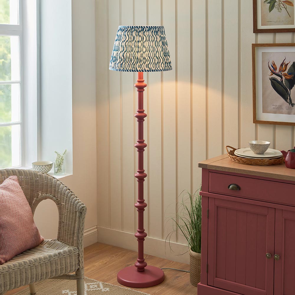 Nivara Ripple Floor Lamp In Various Finishes B22