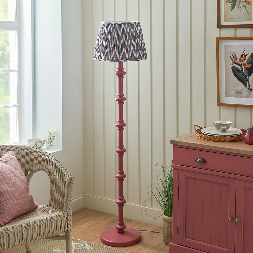 Nivara Zigzag Floor Lamp In Various Finishes B22