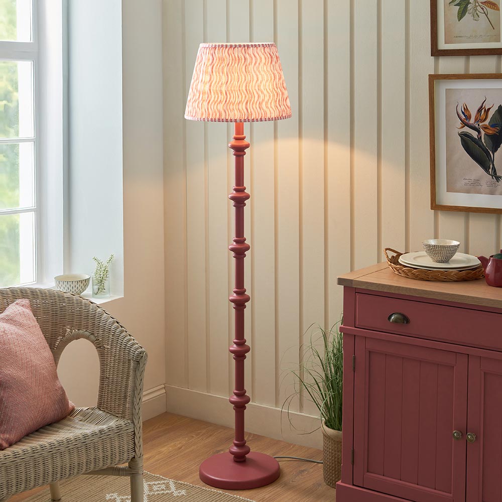 Nivara Ripple Floor Lamp In Various Finishes B22