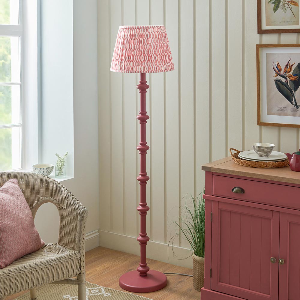 Nivara Ripple Floor Lamp In Various Finishes B22