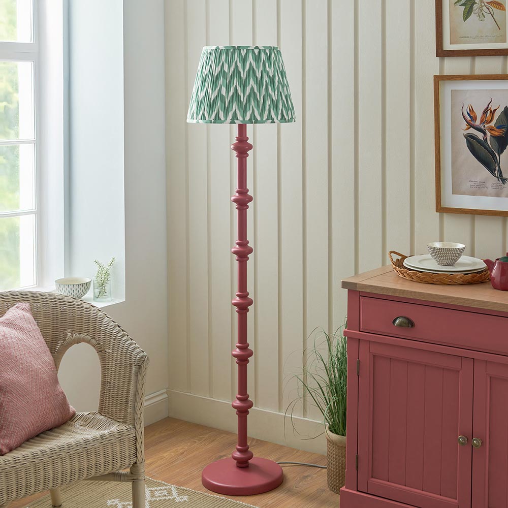 Nivara Zigzag Floor Lamp In Various Finishes B22