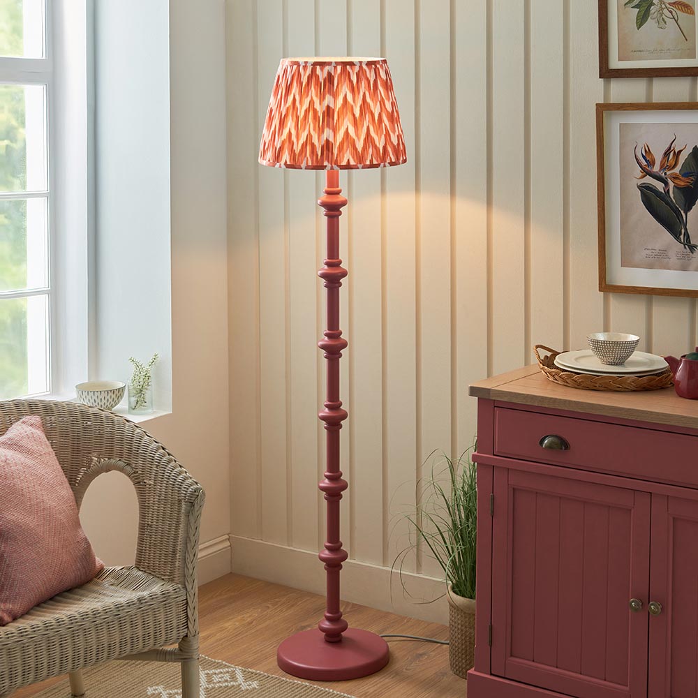 Nivara Zigzag Floor Lamp In Various Finishes B22