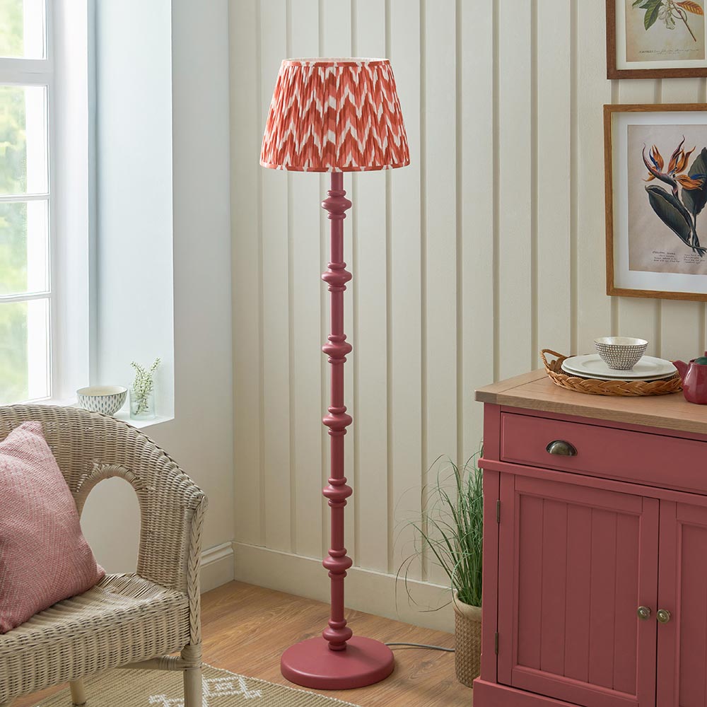 Nivara Zigzag Floor Lamp In Various Finishes B22