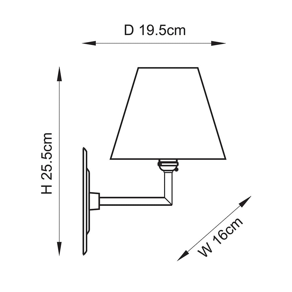 Daile Angle Wall Light- Various Finishes