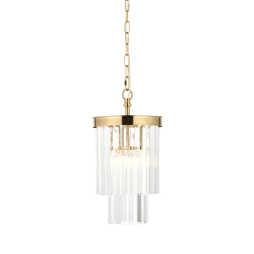 Conaston 1Lt/ 4Lt Pendant- Brushed Brass Finish