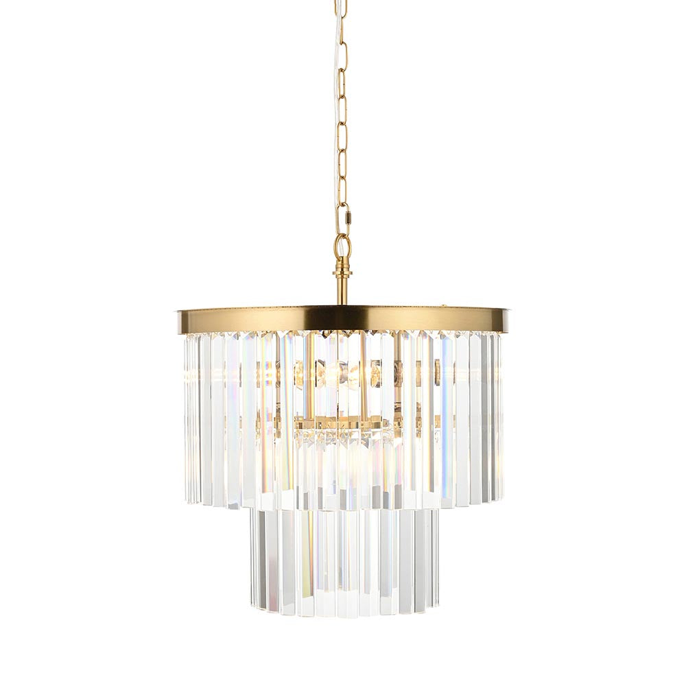 Conaston 1Lt/ 4Lt Pendant- Brushed Brass Finish