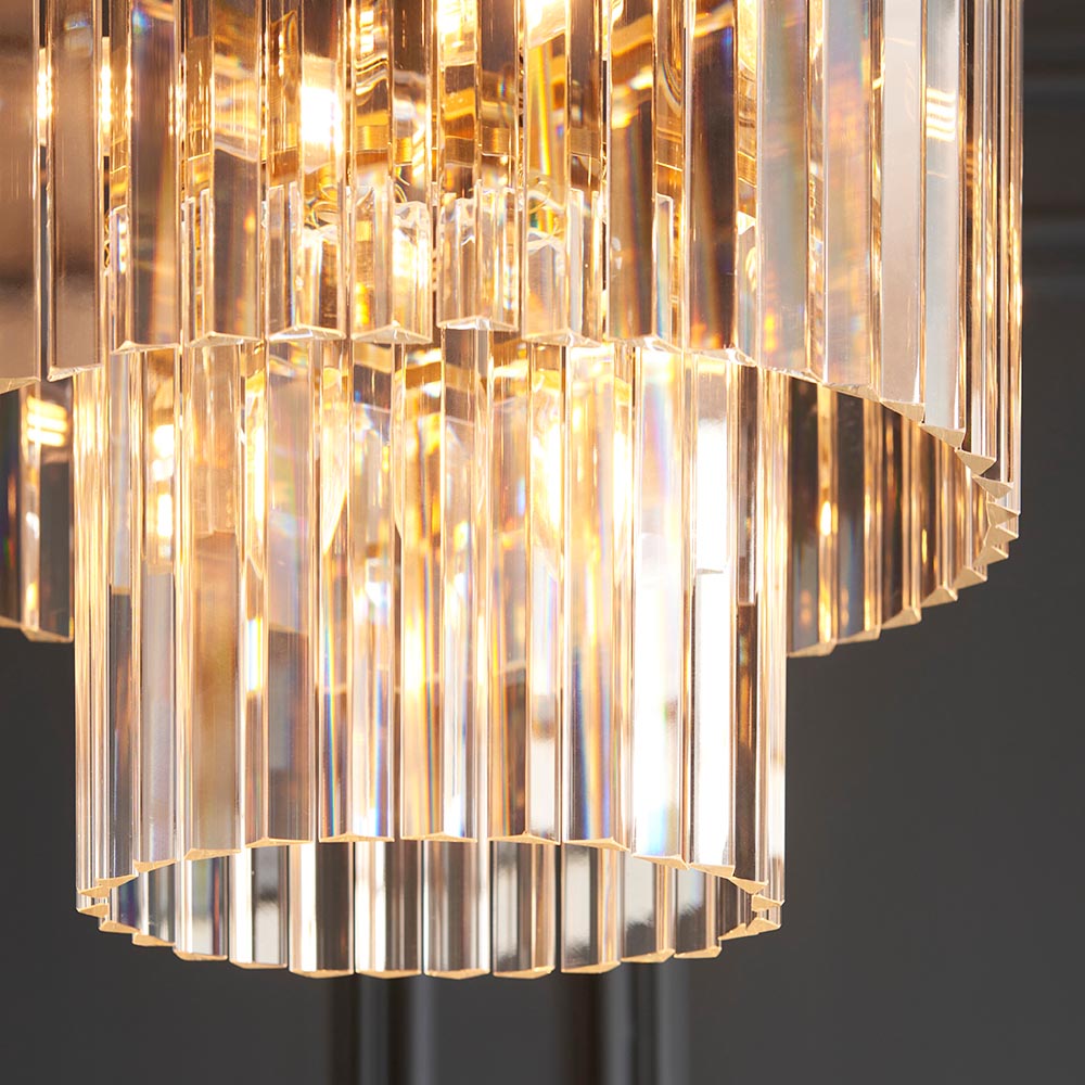 Conaston 1Lt/ 4Lt Pendant- Brushed Brass Finish
