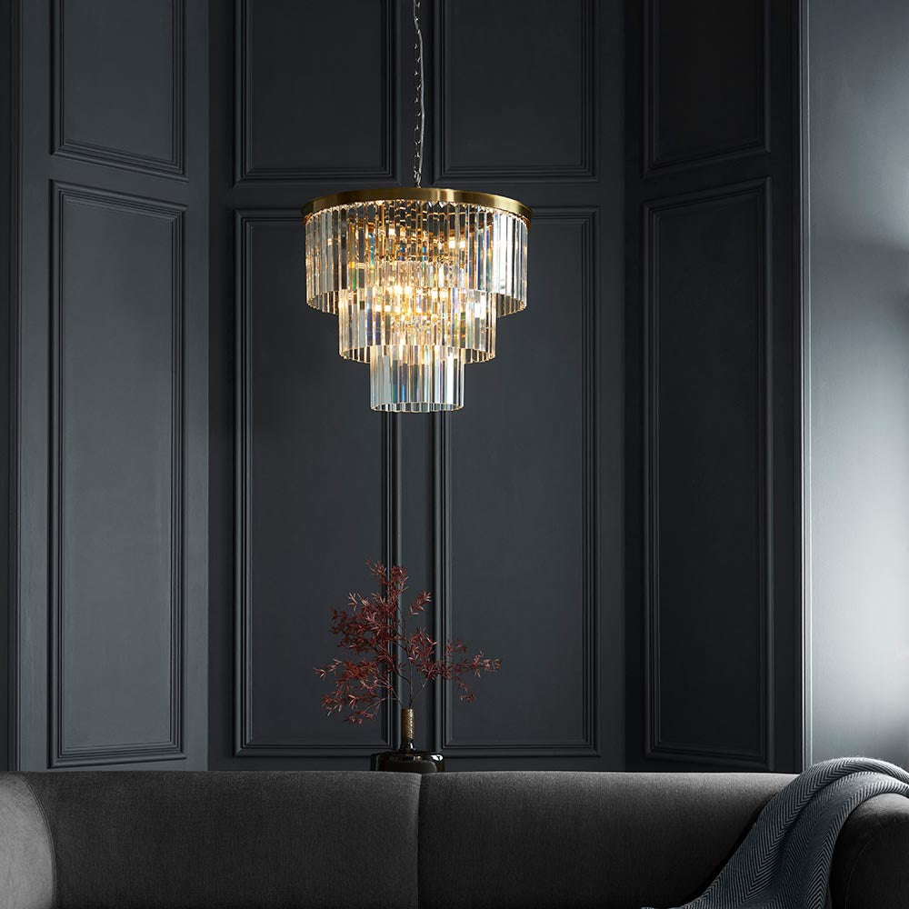 Conaston 7Lt  Ceiling Light- Brushed Brass Finish