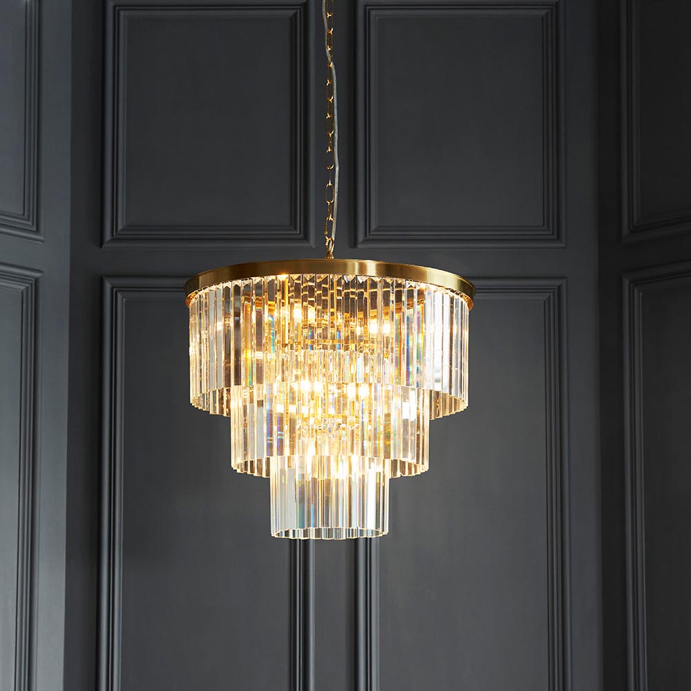 Conaston 7Lt  Ceiling Light- Brushed Brass Finish