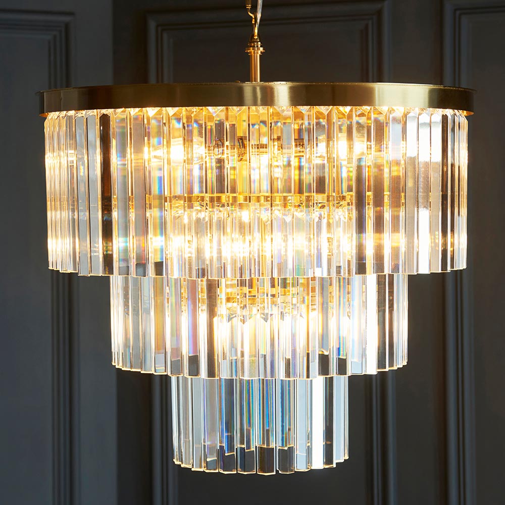 Conaston 7Lt  Ceiling Light- Brushed Brass Finish