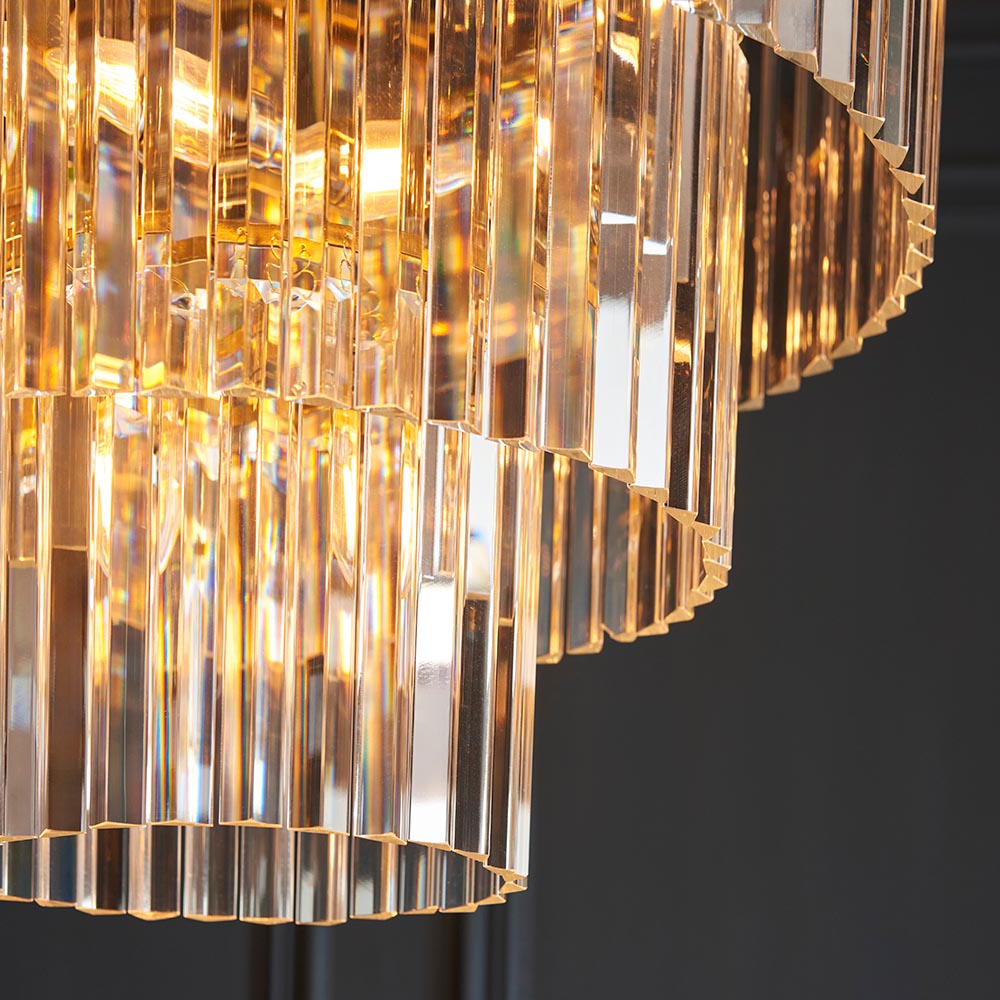 Conaston 7Lt  Ceiling Light- Brushed Brass Finish