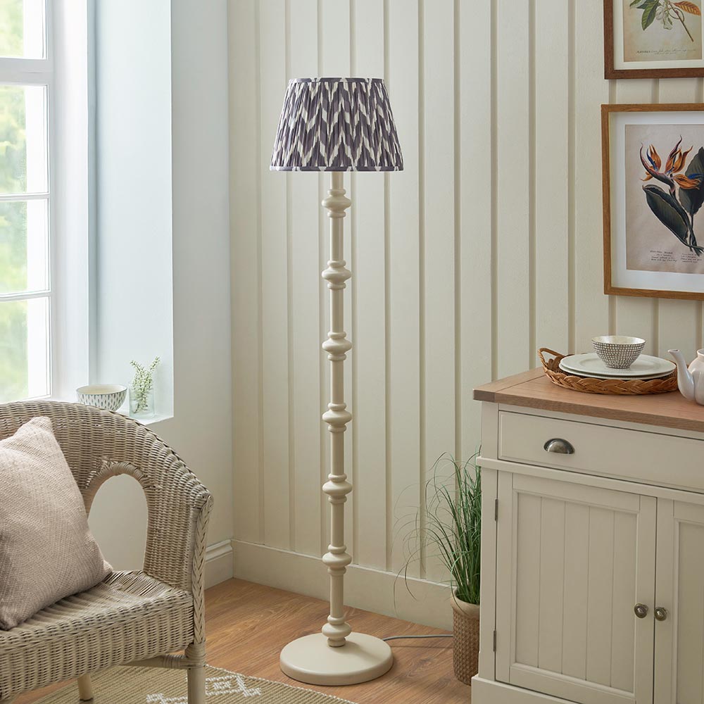 Nivara Zigzag Floor Lamp In Various Finishes B22