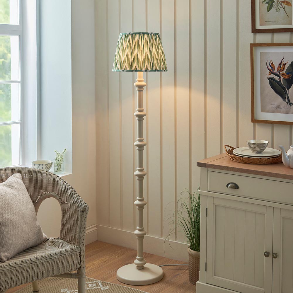 Nivara Zigzag Floor Lamp In Various Finishes B22