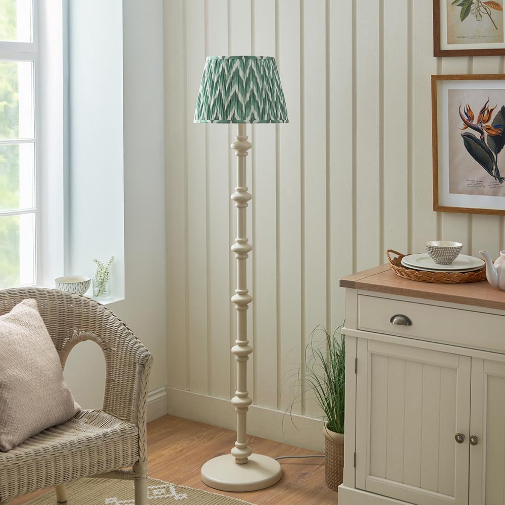 Nivara Zigzag Floor Lamp In Various Finishes B22