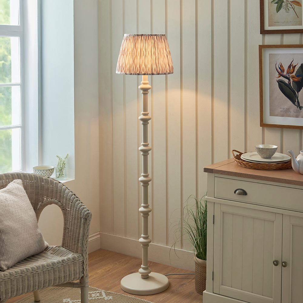 Nivara Ikat Floor Lamp In Various Finish B22