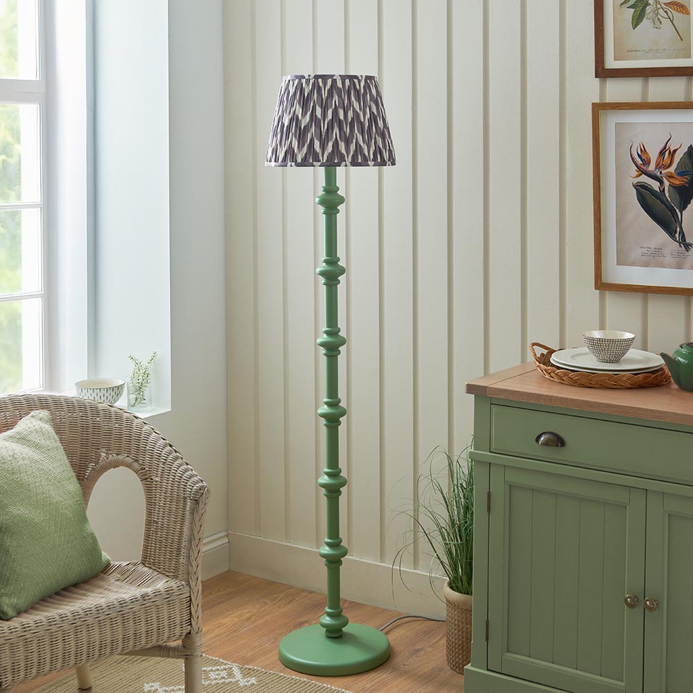 Nivara Zigzag Floor Lamp In Various Finishes B22