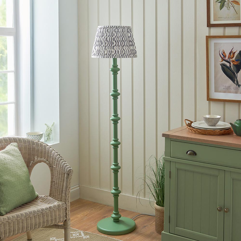 Nivara Ripple Floor Lamp In Various Finishes B22